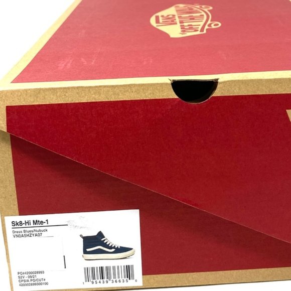 VANS Sk8-Hi MTE-1 Shoe High Top White Blue Nubuck Women's Size Boots VN0A5HZYA07 - Picture 8 of 9